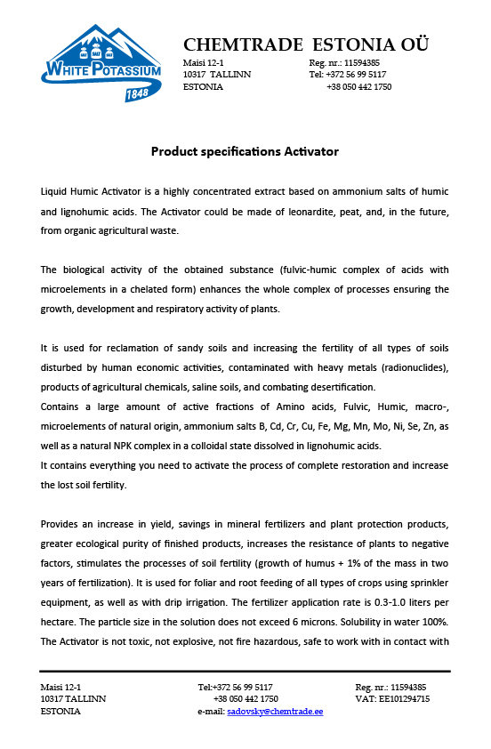 Activator.Product specifications.Chemtrade.WhitePotassium-01